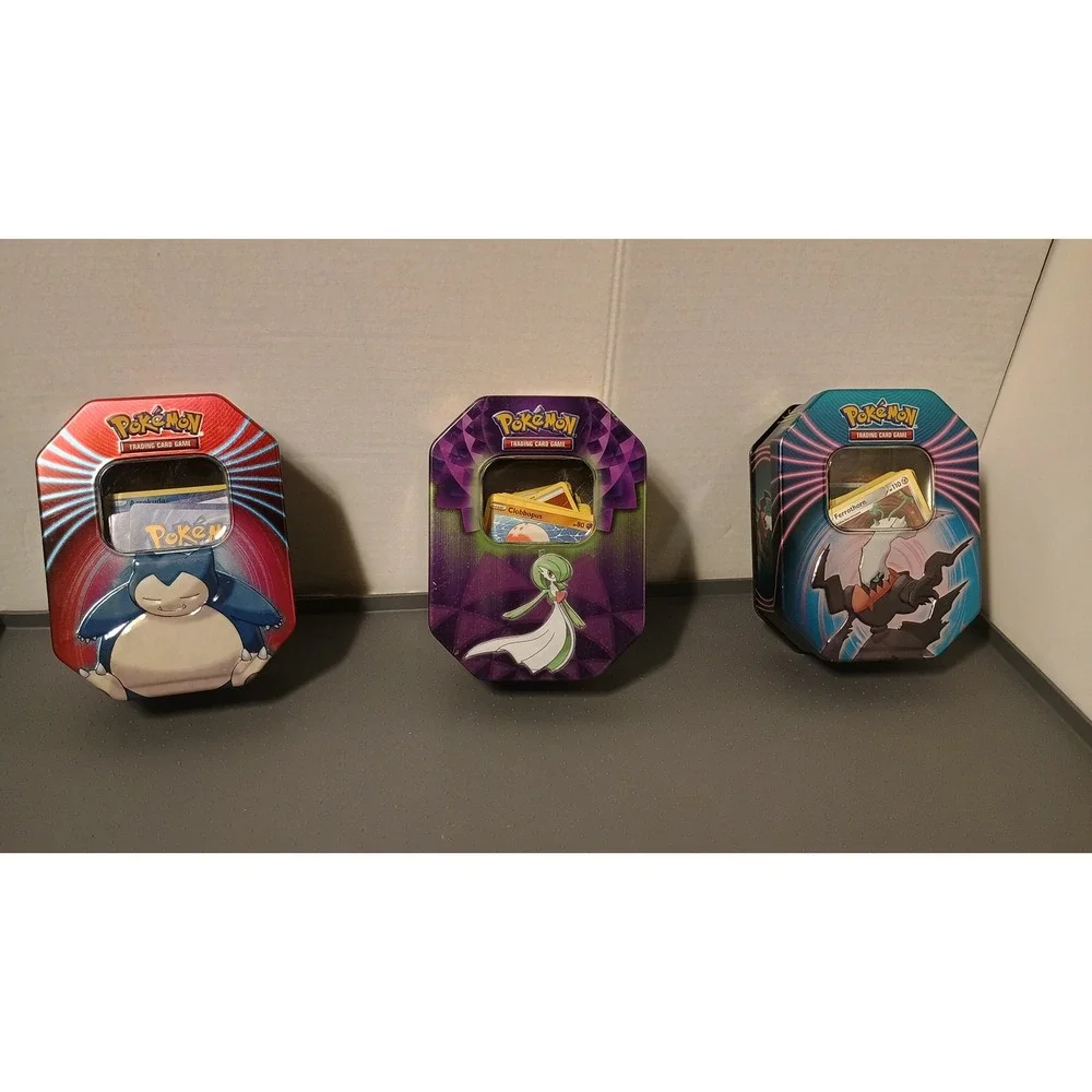 Pokemon Card Lot Unisex OS Multicolored Good Snorlax Gardevoir Darkrai Tins 150+